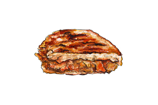 Cheesy kimchi toastie with Bloody Mary mayo