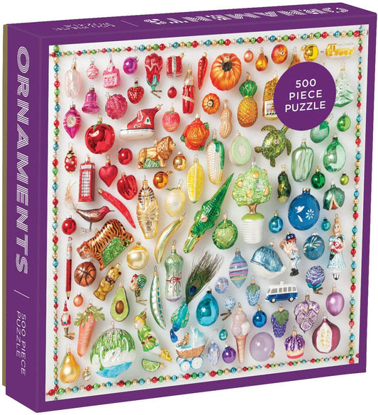 Rainbow Ornaments 500 Piece Puzzle